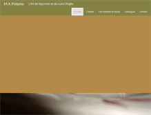 Tablet Screenshot of ma-poterie.com